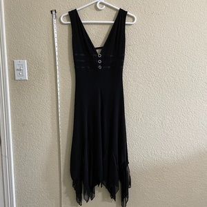 Asymmetrical Black party dress
